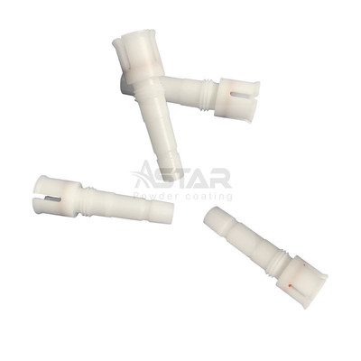 مادة PTFE الحجم القياسي Nordson متوافقة الغطاء المسحوق قطع الغيار