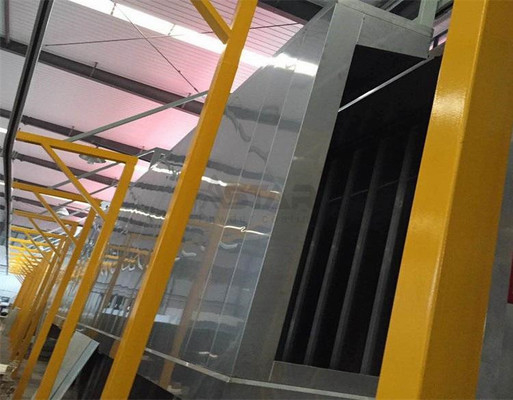 معدات معالجة مسبقة لسطح خطوط الطلاء بالبودرة الكهرومغناطيسية المعلقة