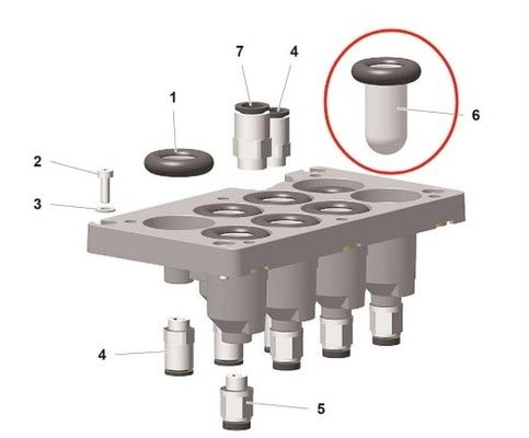 1019470 قطع غيار الطلاء بالمسحوق لمضخة المسحوق PP07