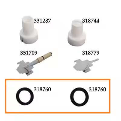 318760 PG1 طائرة مسطحة وطائرة ودوارة فوهة الاتصال حلقة مسحوق طلاء بندقية قطع غيار مع دعم OEM قابلة للتخصيص