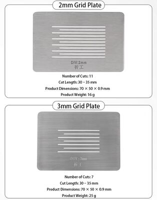 مجموعة اختبار الالتصاق الشعبية الكاملة مع قطعة 1 ملم الشبكة، لوحة دليل والأدوات