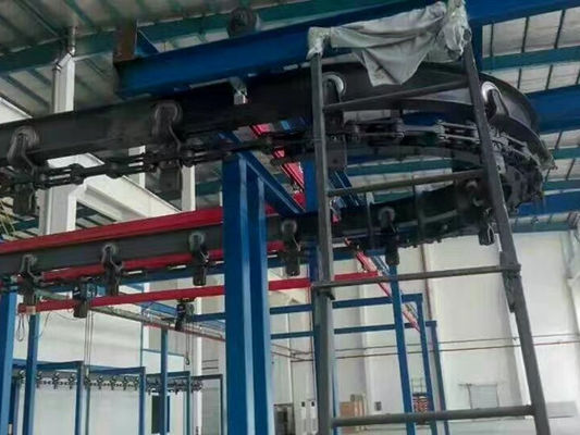 خط طلاء مسحوق أوتوماتيكي عالي الحمولة للمنتجات الثقيلة