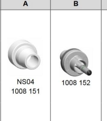 1008151 فوهة مسدس طلاء مسحوق NS04 لـ GM03 GA03