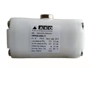 AKO DN20 Pinch Valve دليل توصيل الخيط الداخلي الأبيض